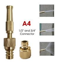 High Pressure Hose Nozzle Tap Connector Adjustable Washer Sprayer Jet Water Gun Cleaning Watering